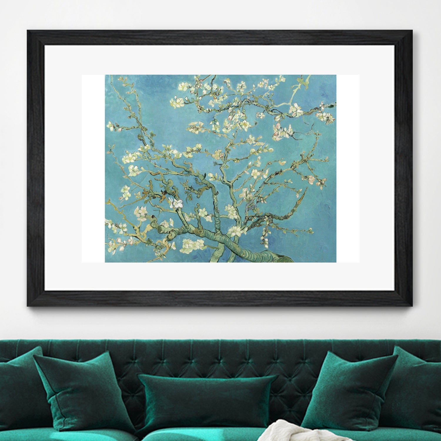 Almond Blossoms, 1890 by Vincent Blossoms, 1890 on GIANT ART - blue botanical blossoms