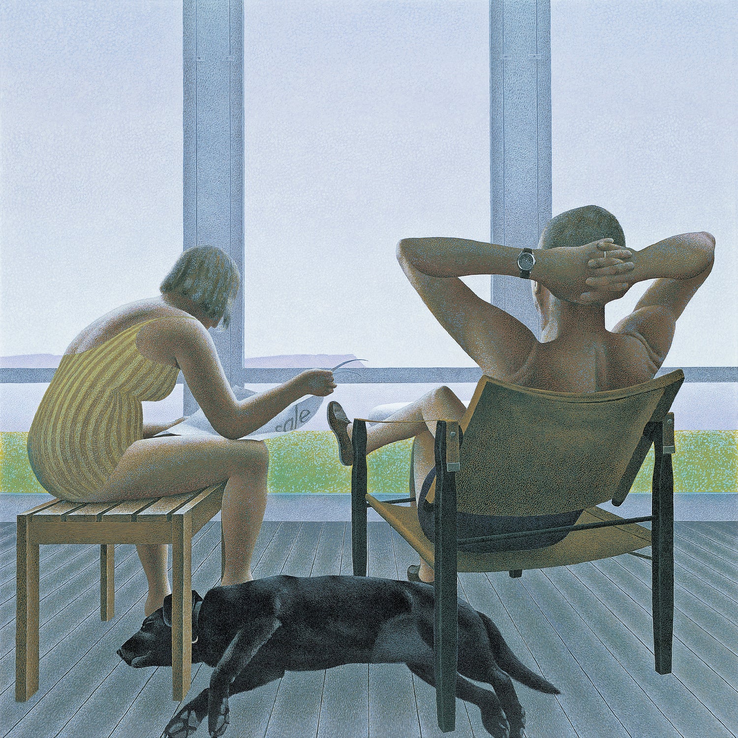 Veranda, 1962 by Alex Colville on GIANT ART - blue figurative