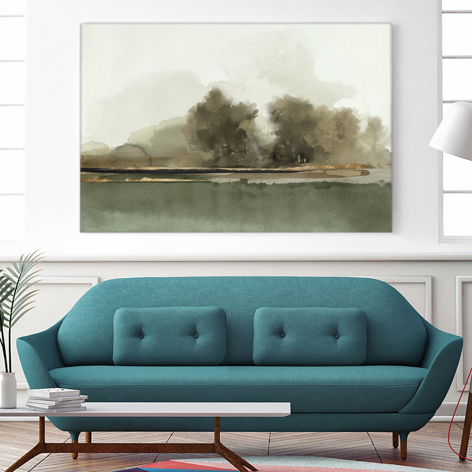 Forest Memories  by Jacob Q on GIANT ART - gold landscape 