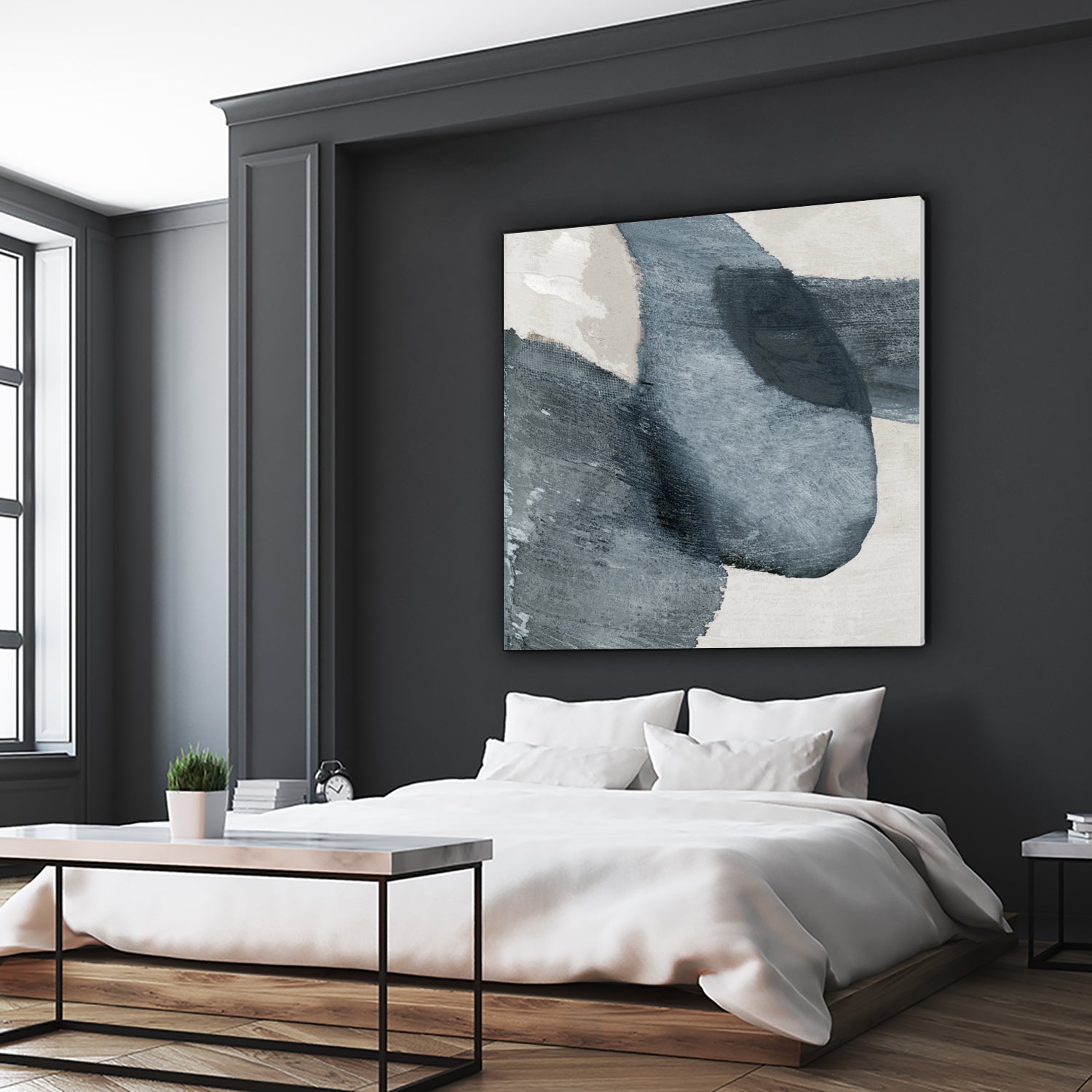 Blue Reverie II by Jacob Q on GIANT ART - blue shapes cloud dancer 