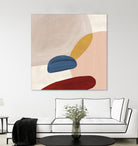 Pink Pebbles II by Eva Watts  on GIANT ART - pink shapes