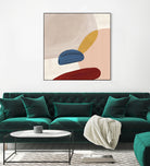 Pink Pebbles II by Eva Watts  on GIANT ART - pink shapes