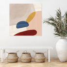 Pink Pebbles II by Eva Watts  on GIANT ART - pink shapes