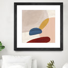 Pink Pebbles II by Eva Watts  on GIANT ART - pink shapes