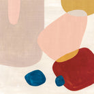 Pink Pebbles III by Eva Watts on GIANT ART - blue  shapes 
