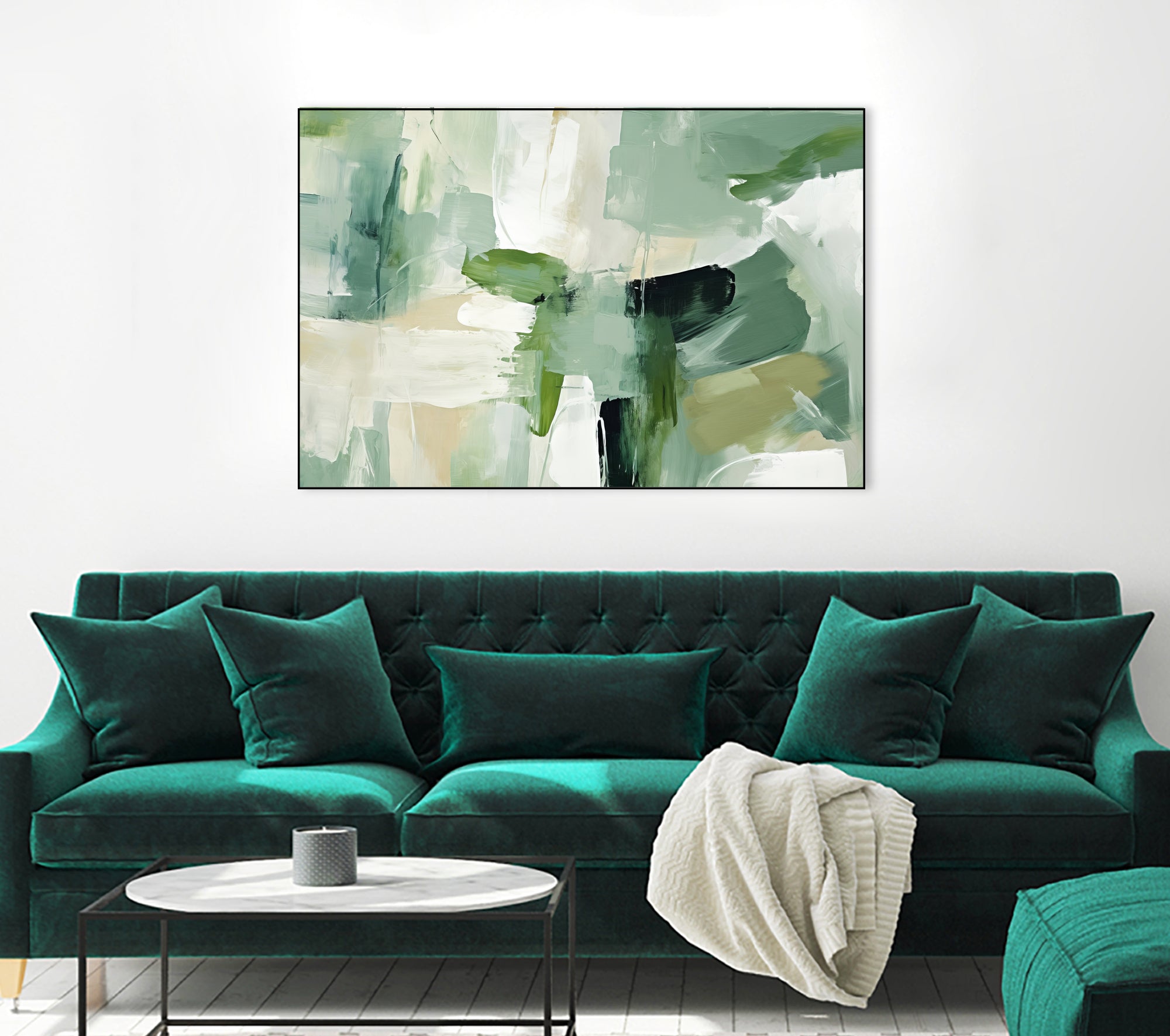 Emerald Puzzle by Irena  Orlov on GIANT ART - abstract