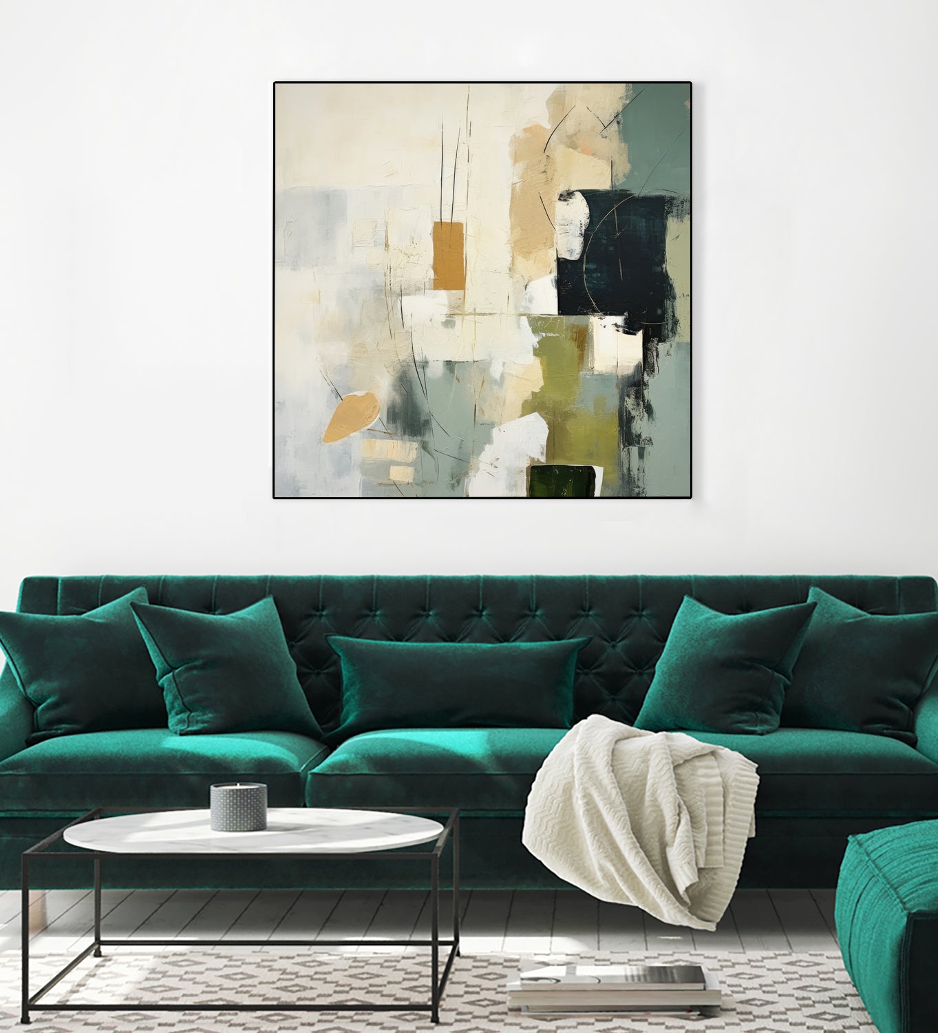 Green Spectrum I by Irena  Orlov on GIANT ART - abstract