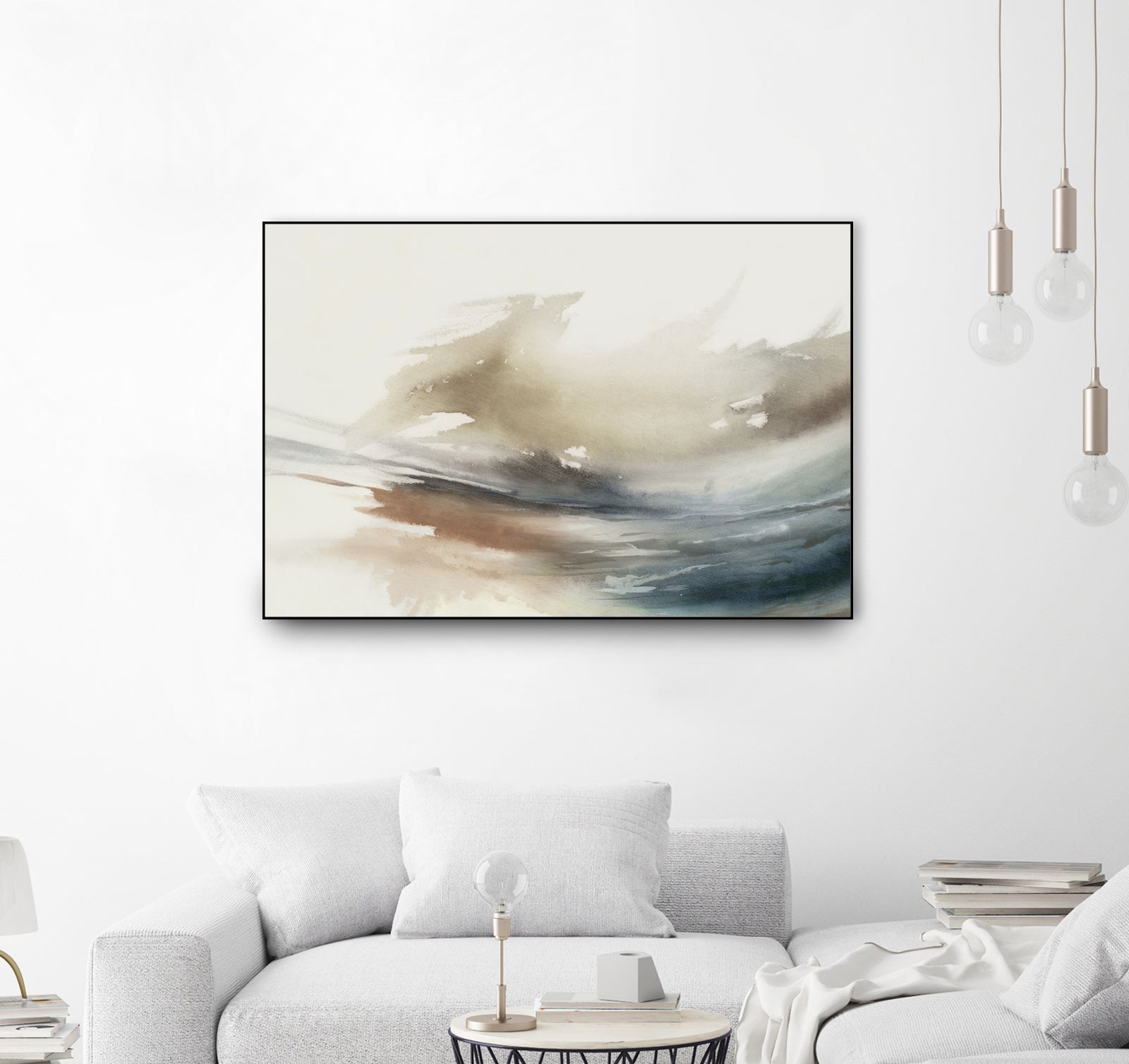 Gentle Abstractions  by Pi Studio  on GIANT ART - brown cloud dancer 