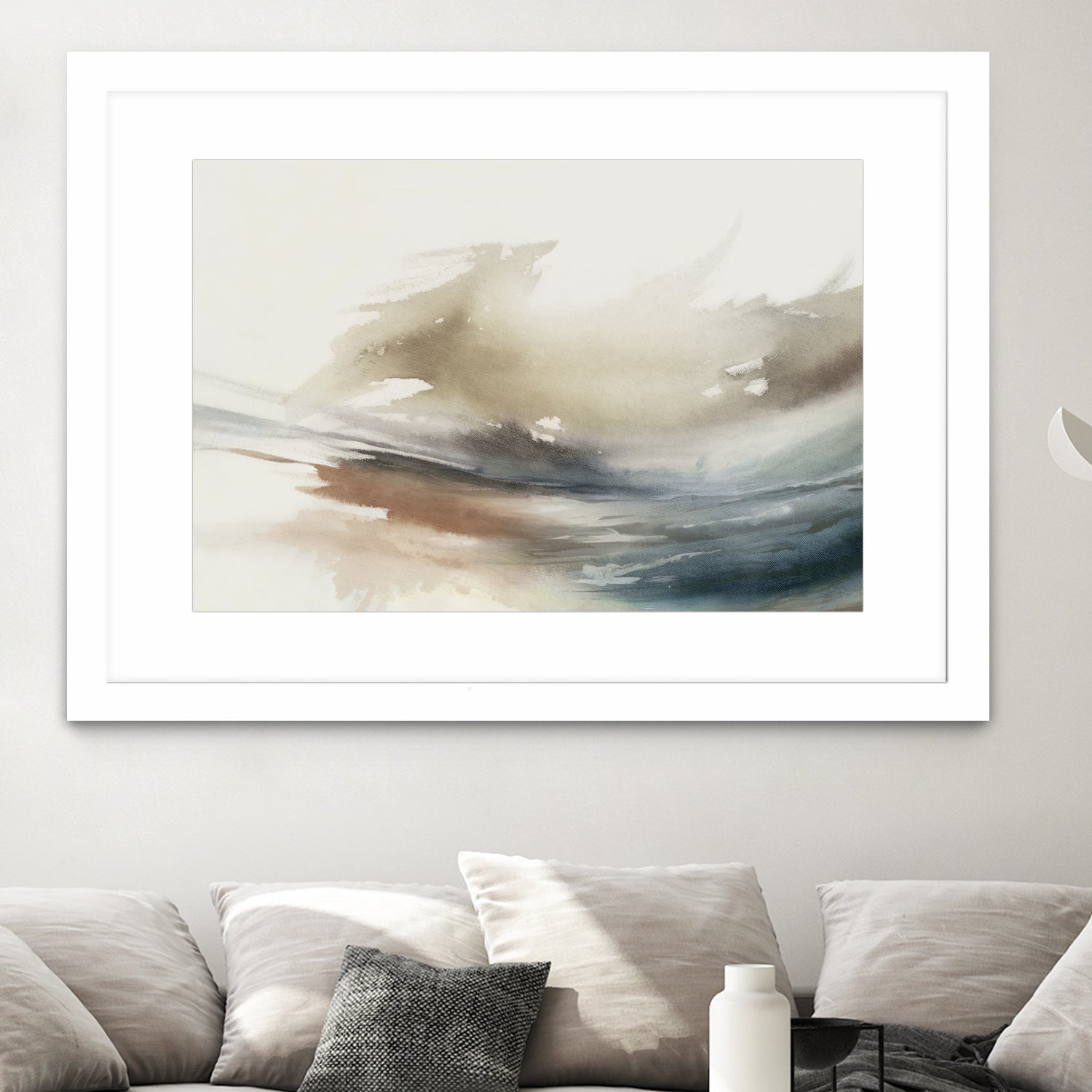 Gentle Abstractions  by Pi Studio  on GIANT ART - brown cloud dancer 