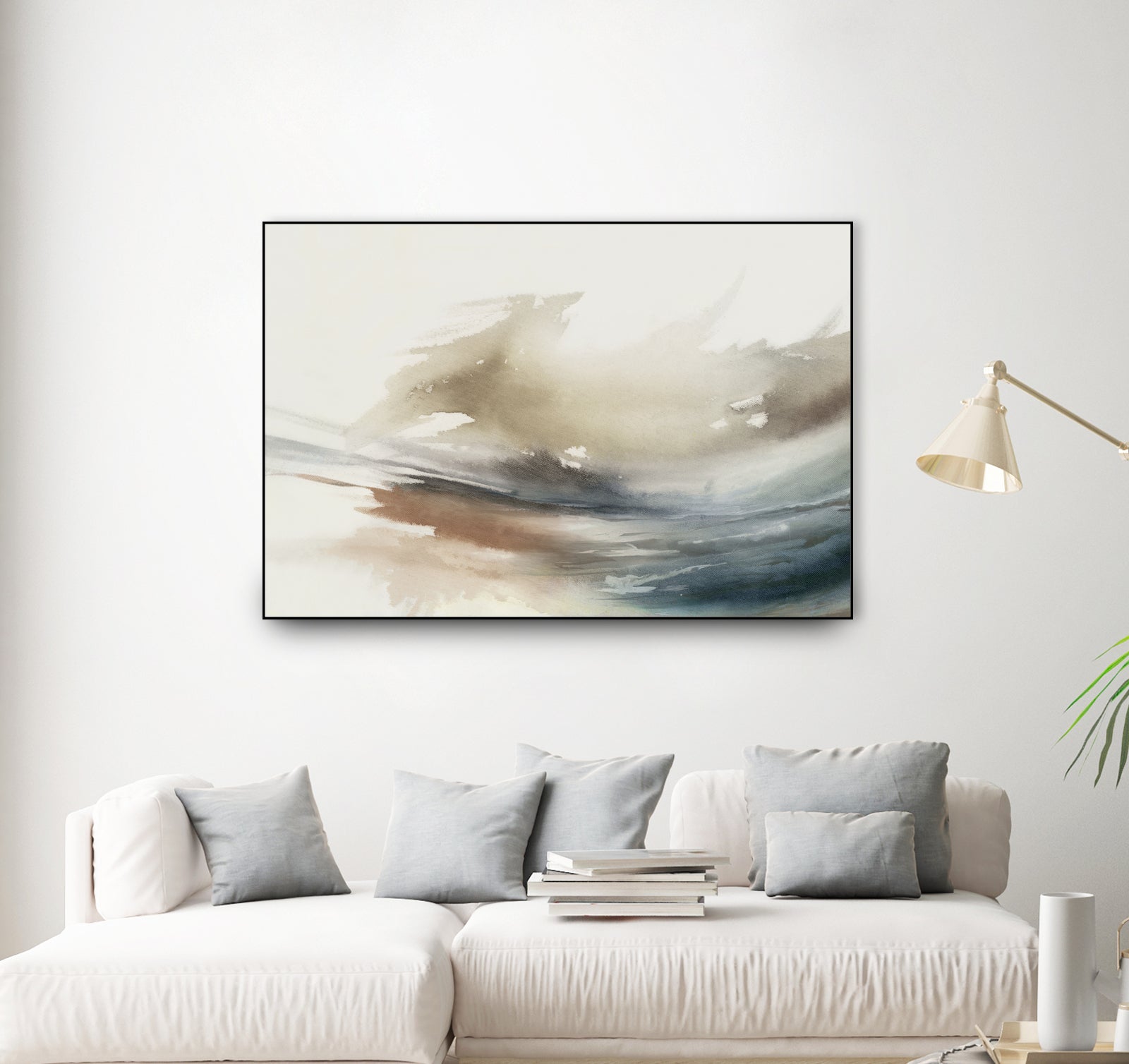 Gentle Abstractions  by Pi Studio  on GIANT ART - brown cloud dancer 