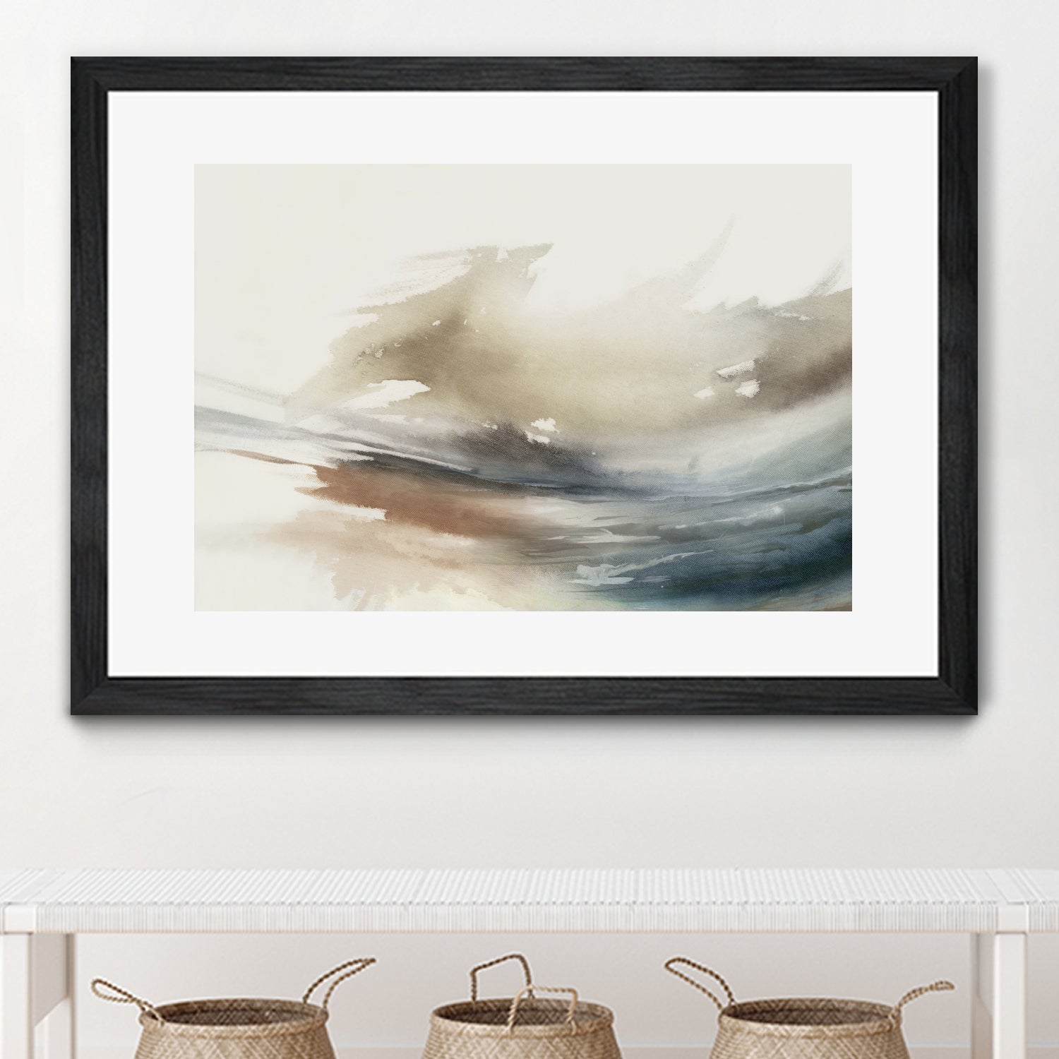 Gentle Abstractions  by Pi Studio  on GIANT ART - brown cloud dancer 