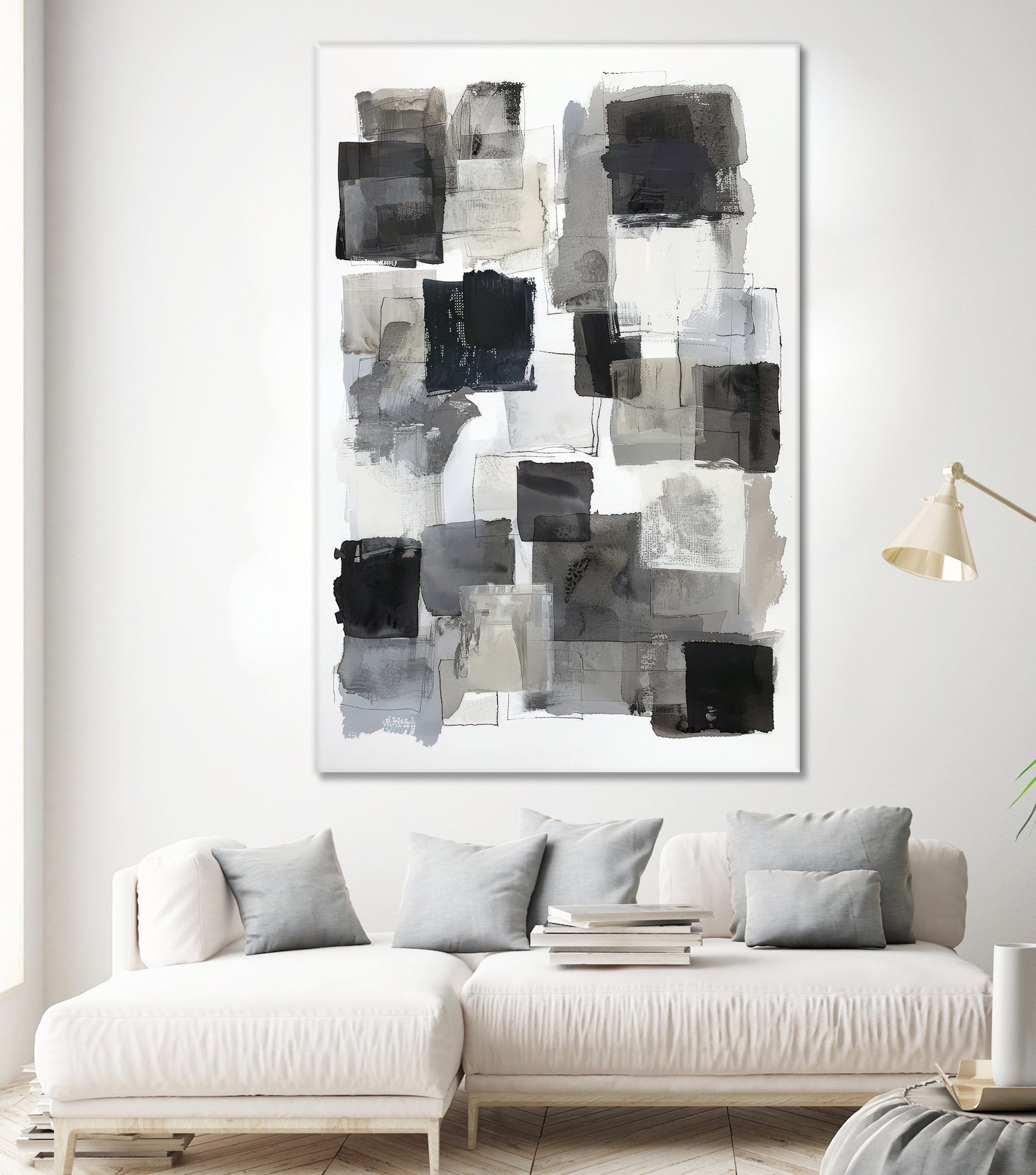 Monochrome Depth I by Raymond Powers on GIANT ART - abstract