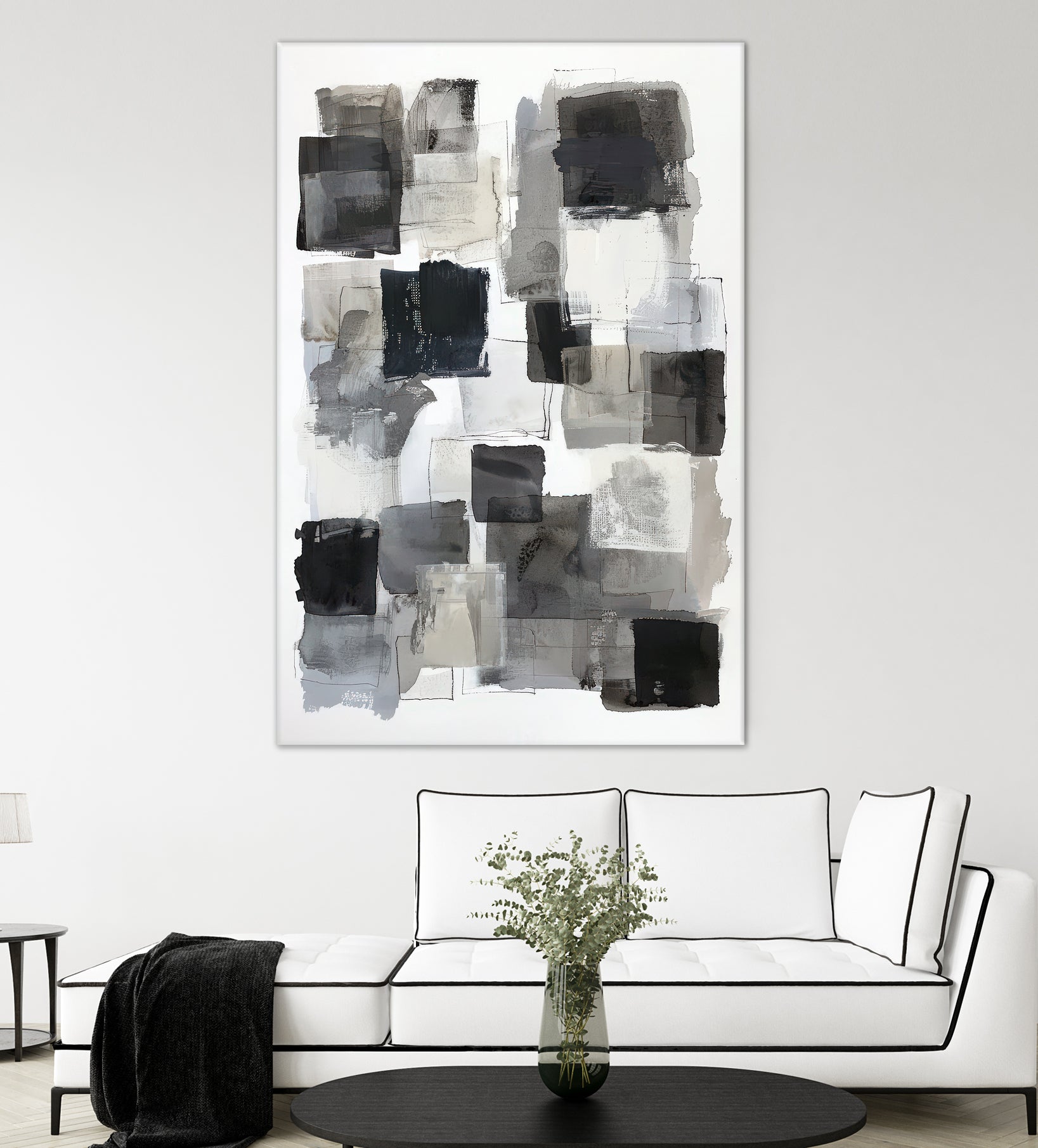 Monochrome Depth I by Raymond Powers on GIANT ART - abstract