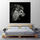 Roaring Lion #2 by Christian Meermann on GIANT ART - feline animal feline