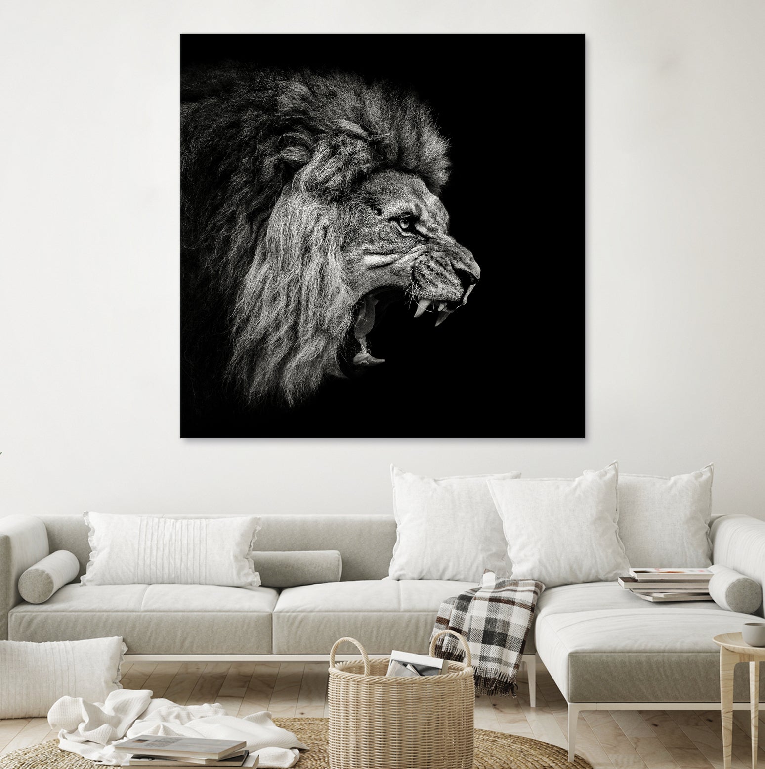 Roaring Lion #2 by Christian Meermann on GIANT ART - feline animal feline