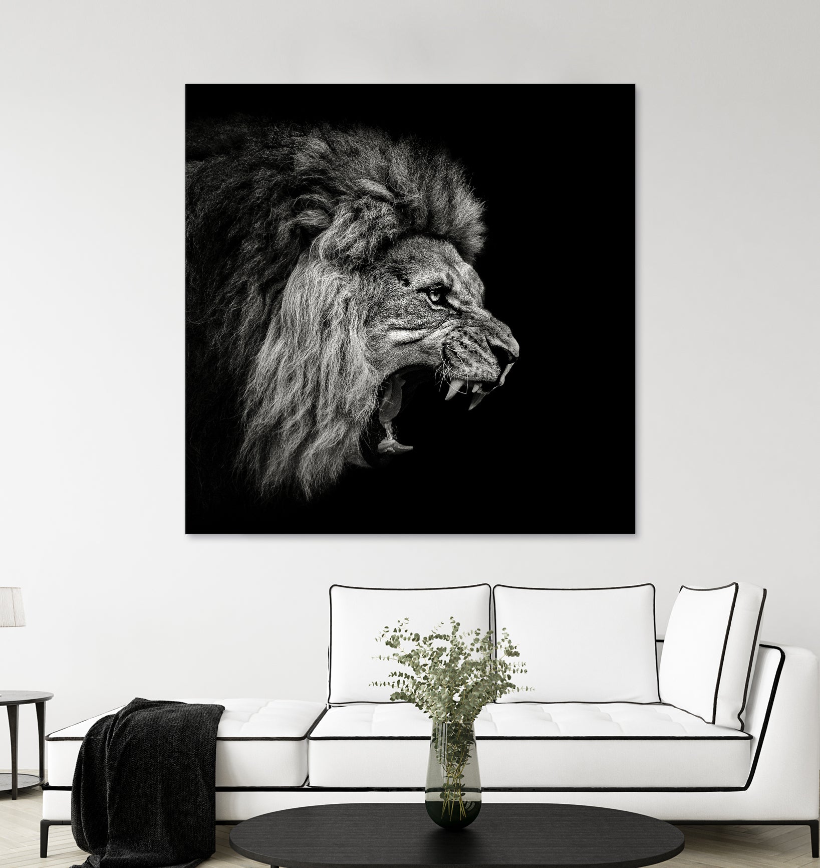 Roaring Lion #2 by Christian Meermann on GIANT ART - feline animal feline