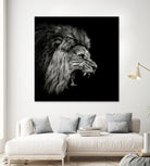 Roaring Lion #2 by Christian Meermann on GIANT ART - feline animal feline