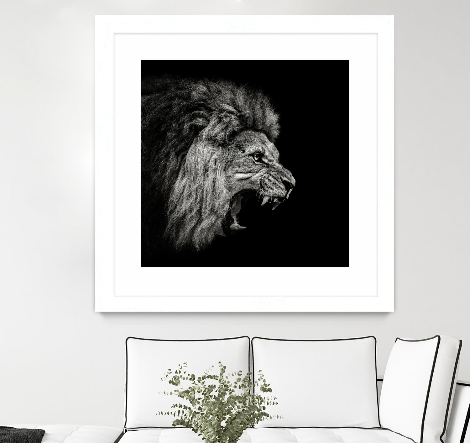 Roaring Lion #2 by Christian Meermann on GIANT ART - feline animal feline