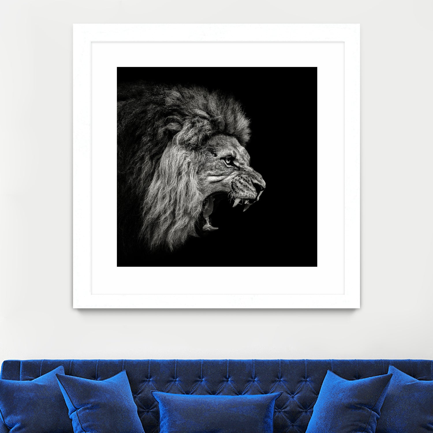 Roaring Lion #2 by Christian Meermann on GIANT ART - feline animal feline