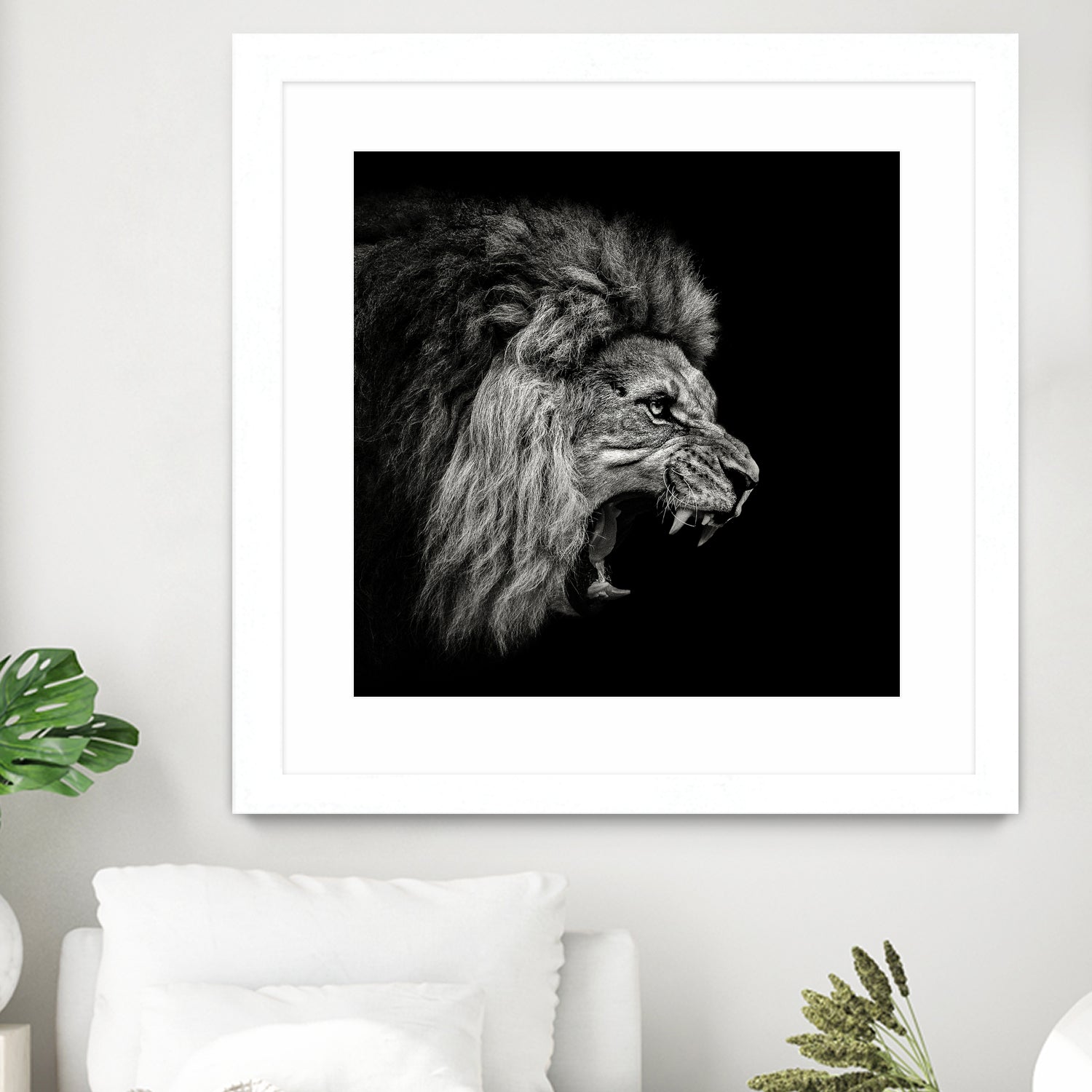 Roaring Lion #2 by Christian Meermann on GIANT ART - feline animal feline
