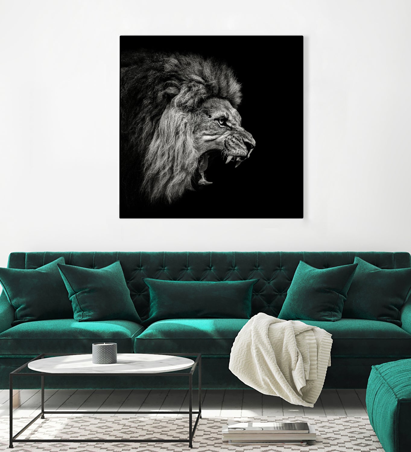 Roaring Lion #2 by Christian Meermann on GIANT ART - feline animal feline