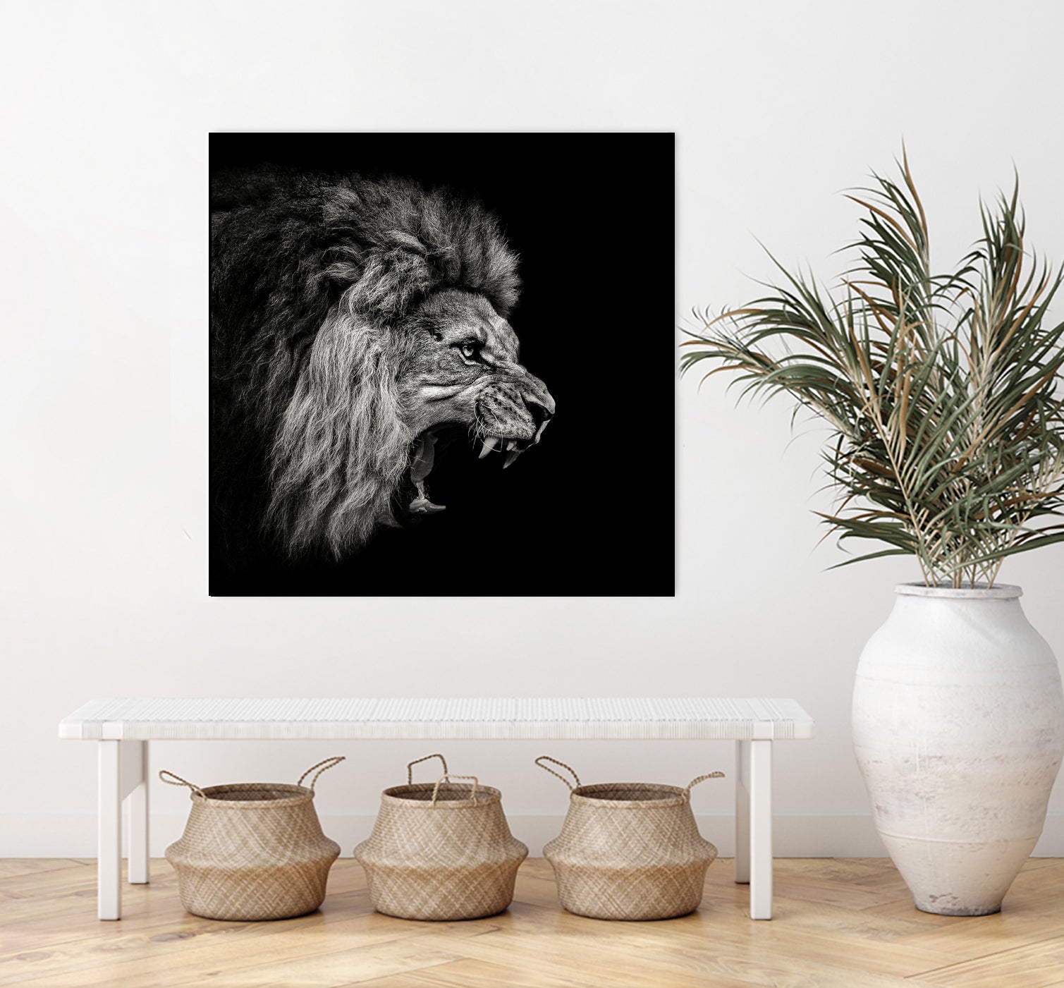 Roaring Lion #2 by Christian Meermann on GIANT ART - feline animal feline