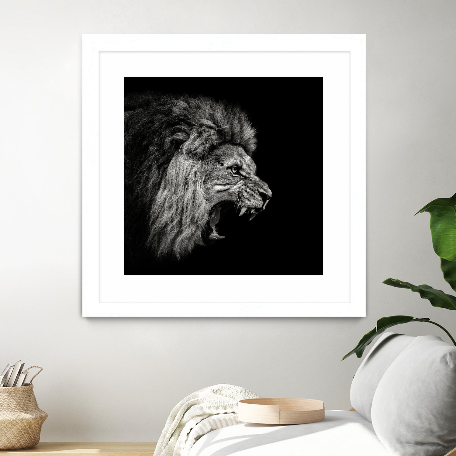 Roaring Lion #2 by Christian Meermann on GIANT ART - feline animal feline