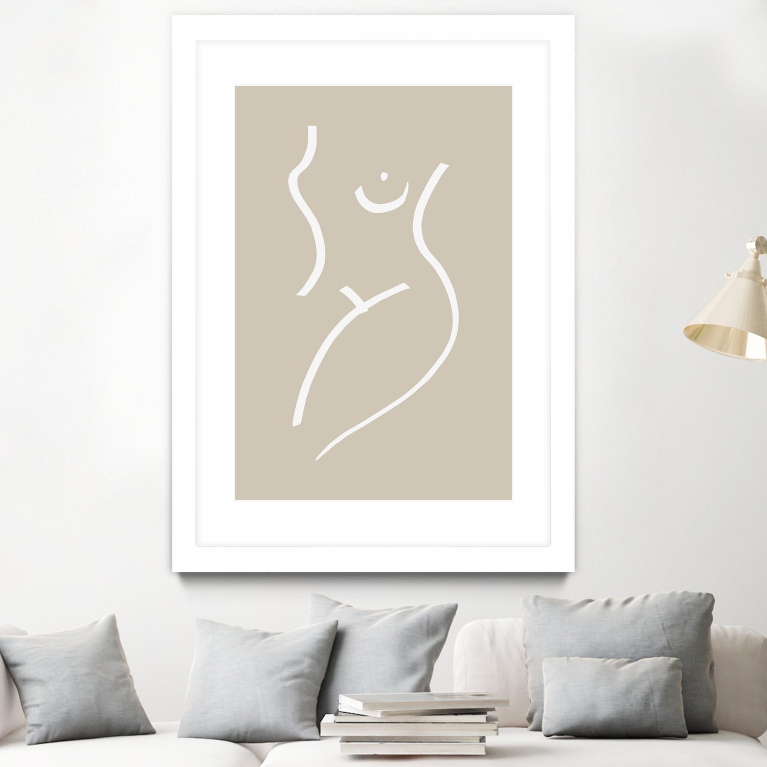 Body Sketch Sand by Pictufy on GIANT ART - line art woman