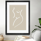 Body Sketch Sand by Pictufy on GIANT ART - line art woman