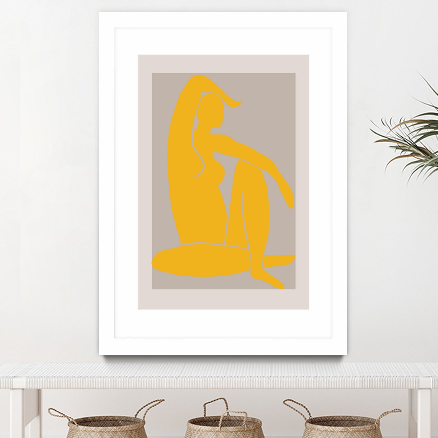 Yellow Figure by Pictufy on GIANT ART - figurative woman