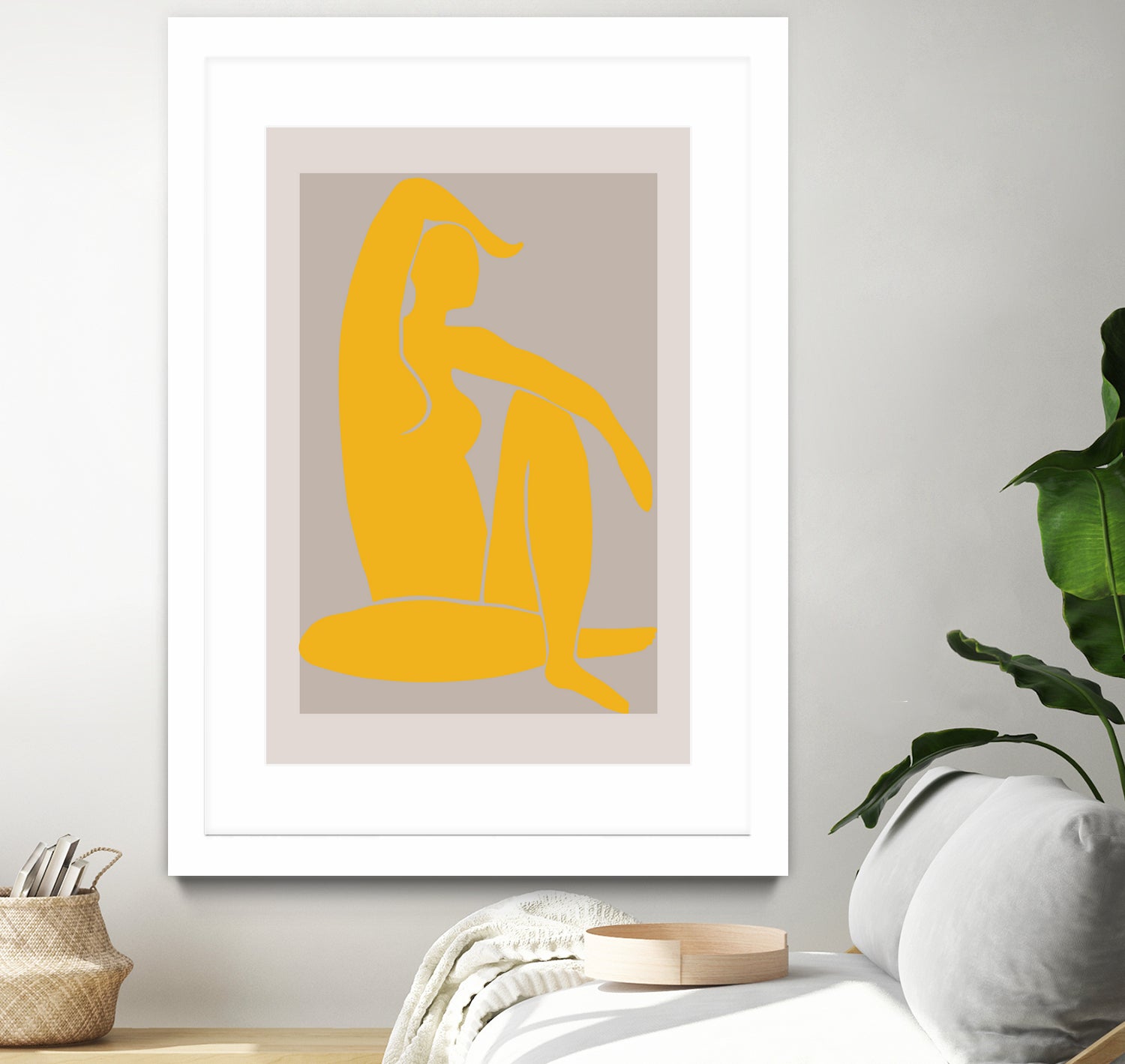 Yellow Figure by Pictufy on GIANT ART - figurative woman