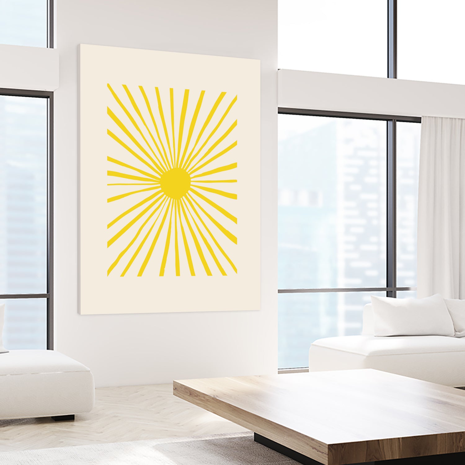 The Sun by Pictufy on GIANT ART - geometric sun