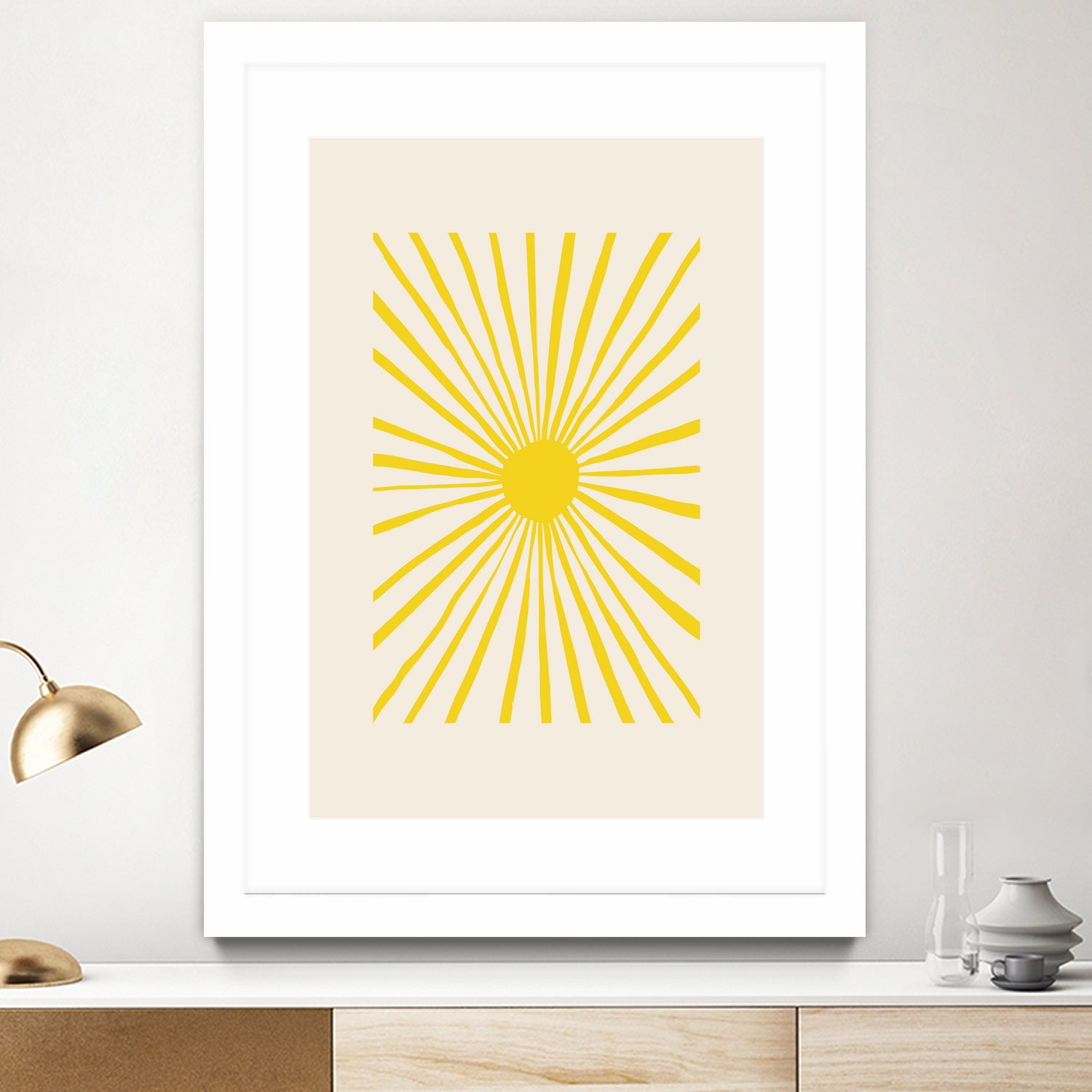 The Sun by Pictufy on GIANT ART - geometric sun