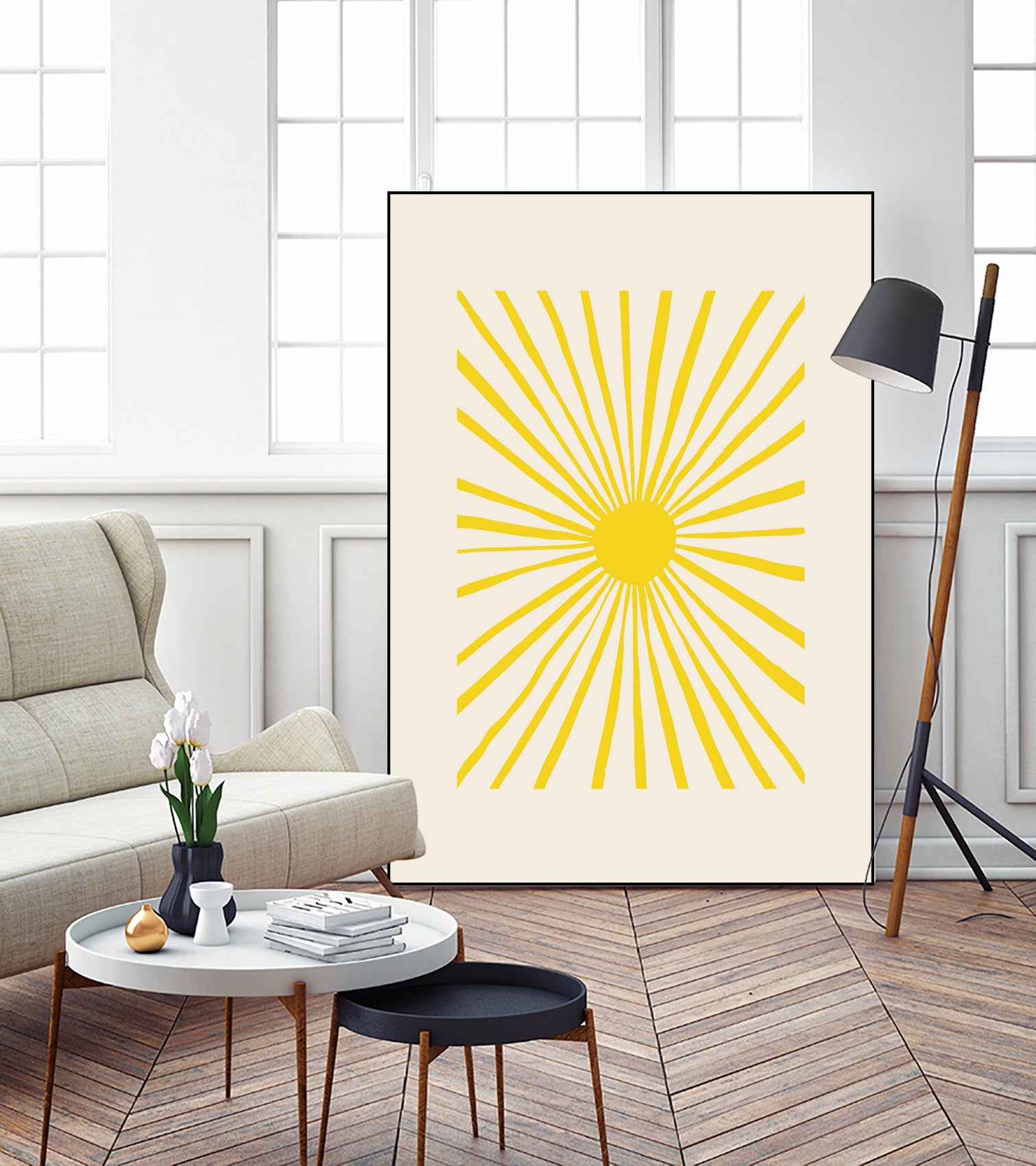 The Sun by Pictufy on GIANT ART - geometric sun