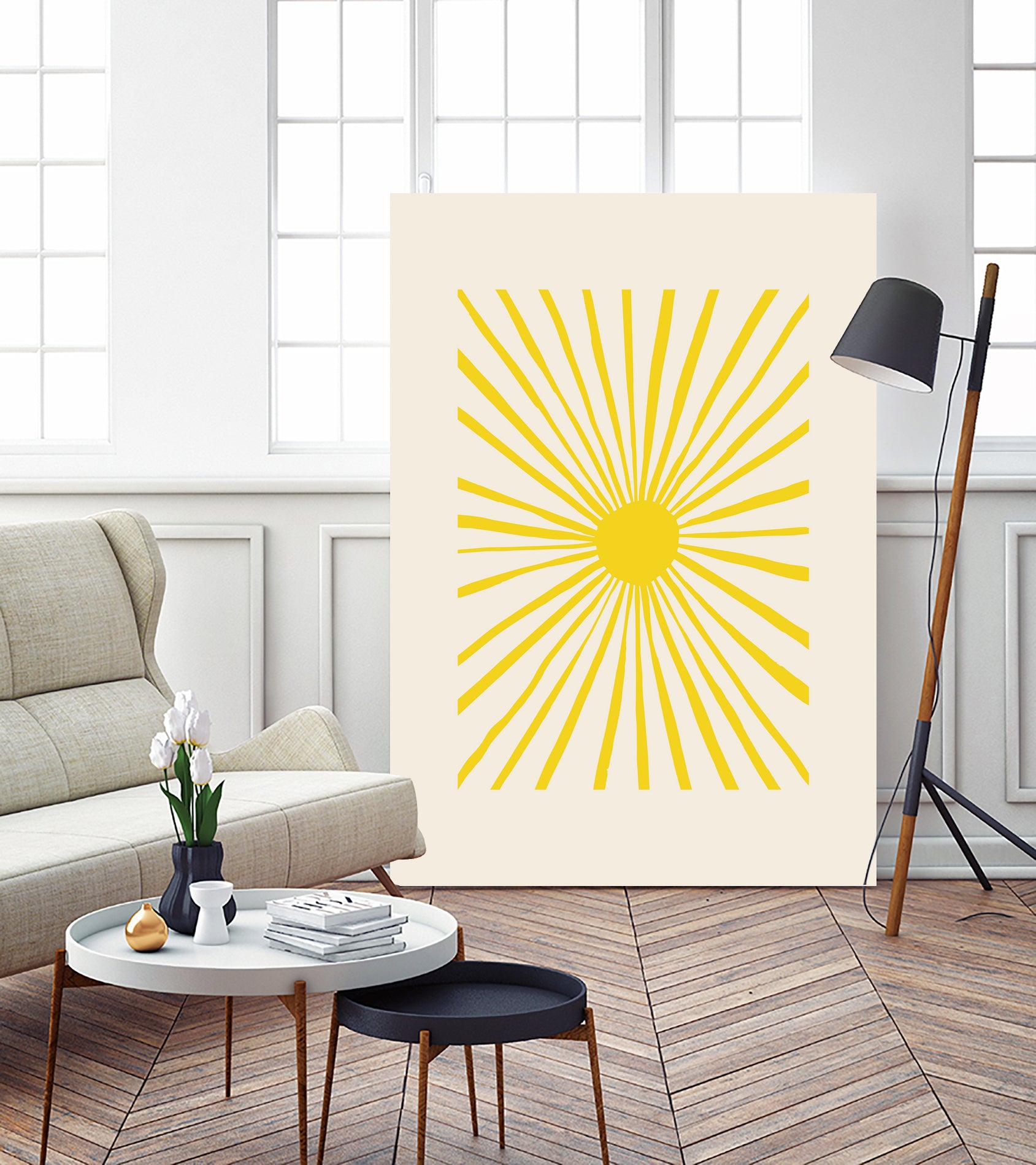 The Sun by Pictufy on GIANT ART - geometric sun