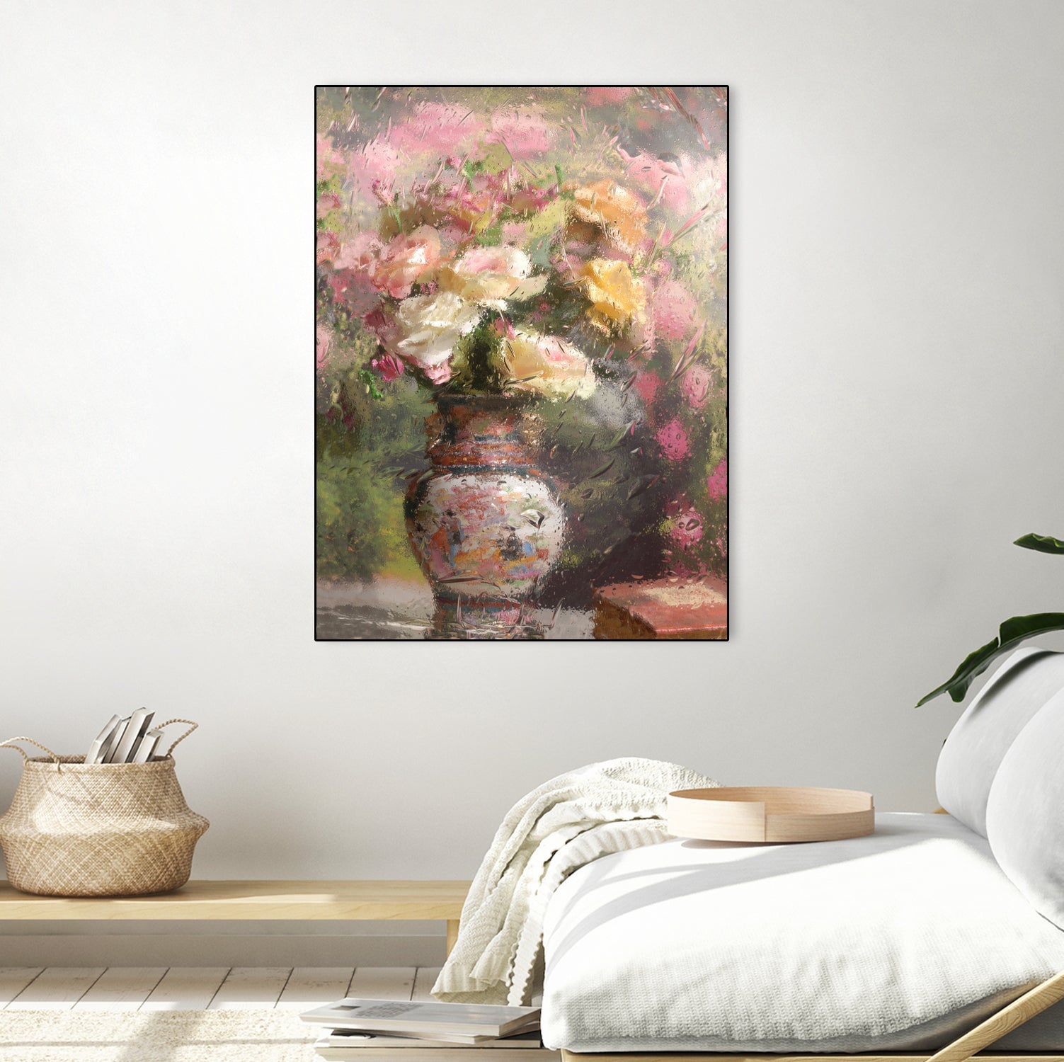 Still life with flowers by Andrey on GIANT ART - pink botanical flowers