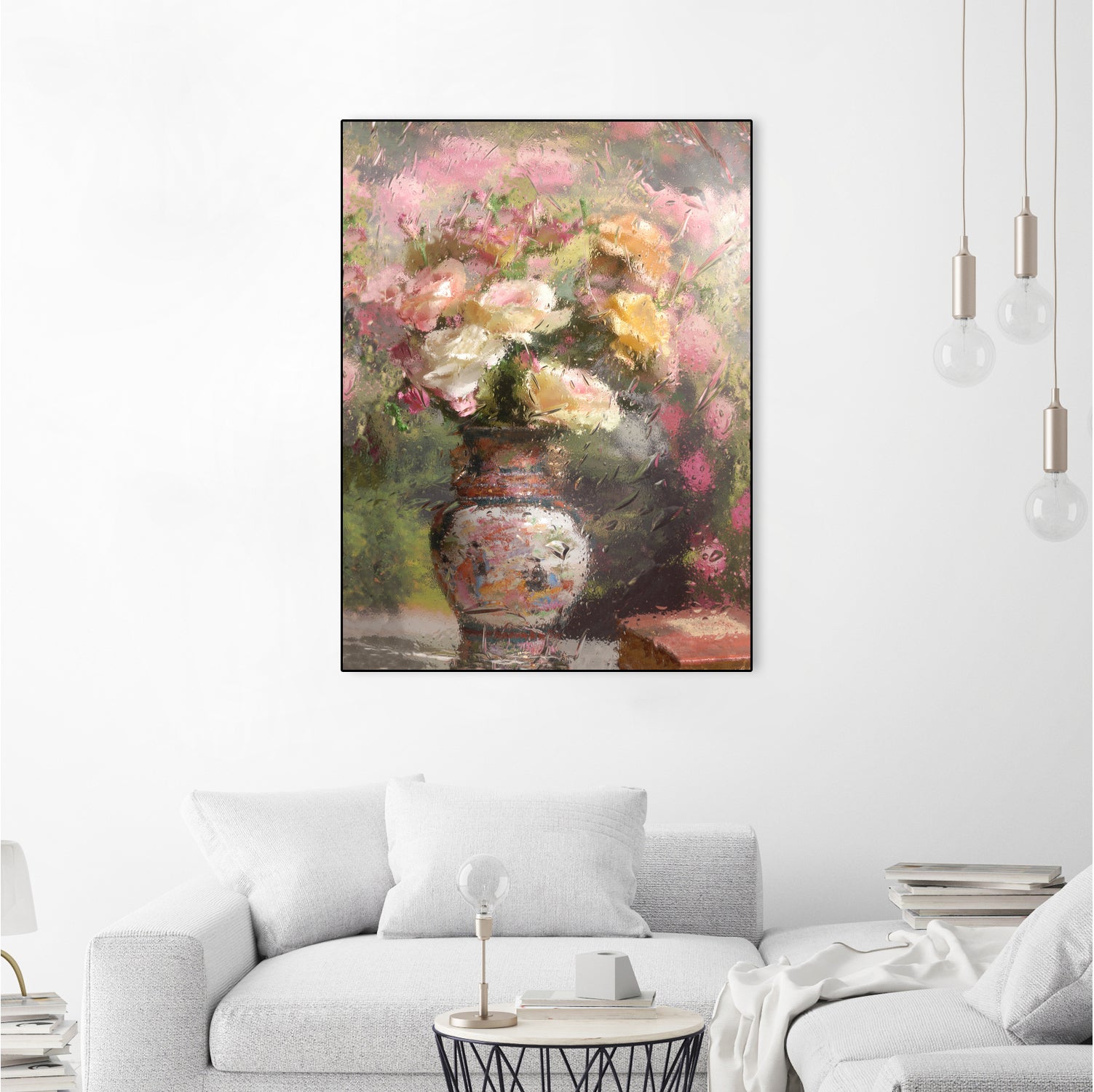 Still life with flowers by Andrey on GIANT ART - pink botanical flowers