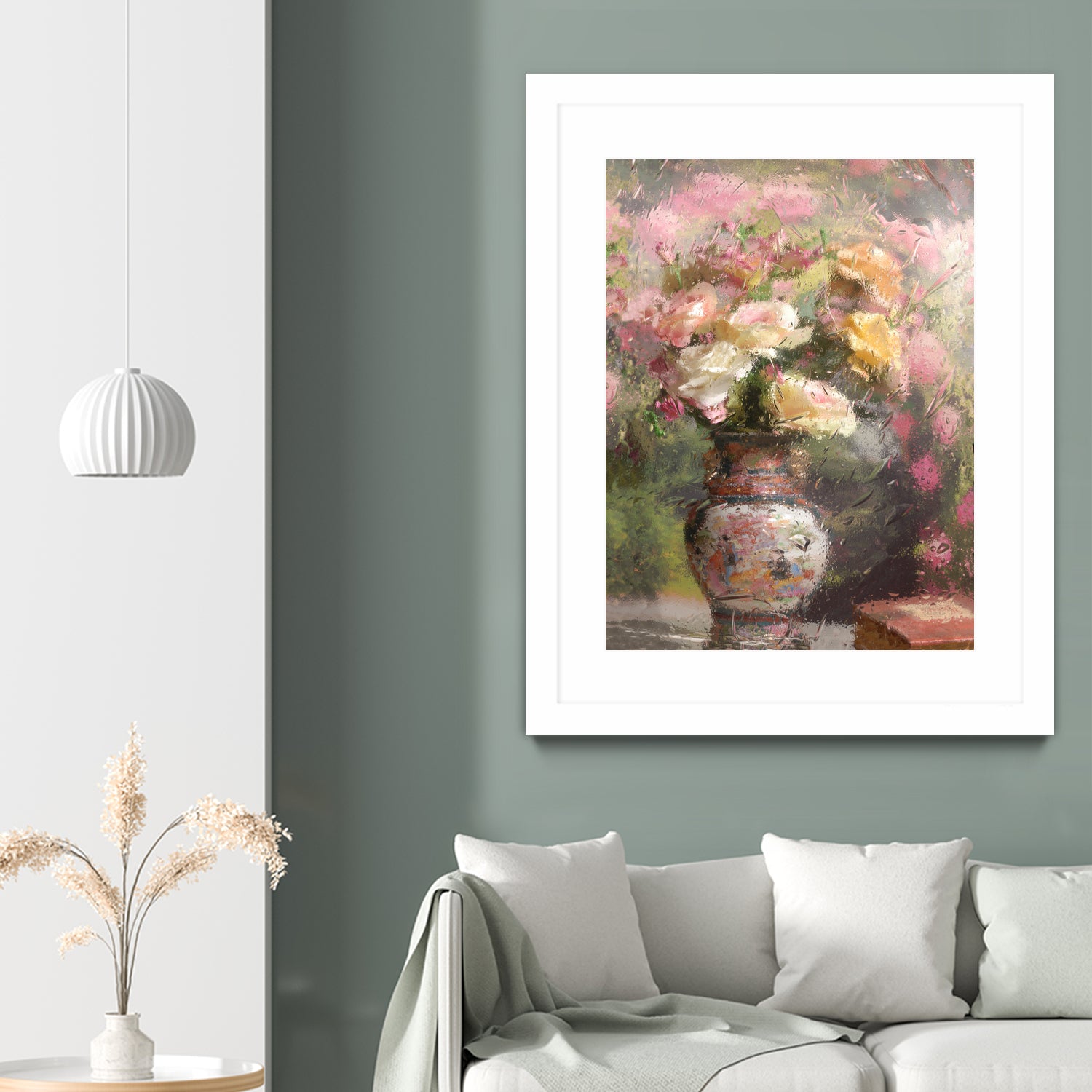 Still life with flowers by Andrey on GIANT ART - pink botanical flowers