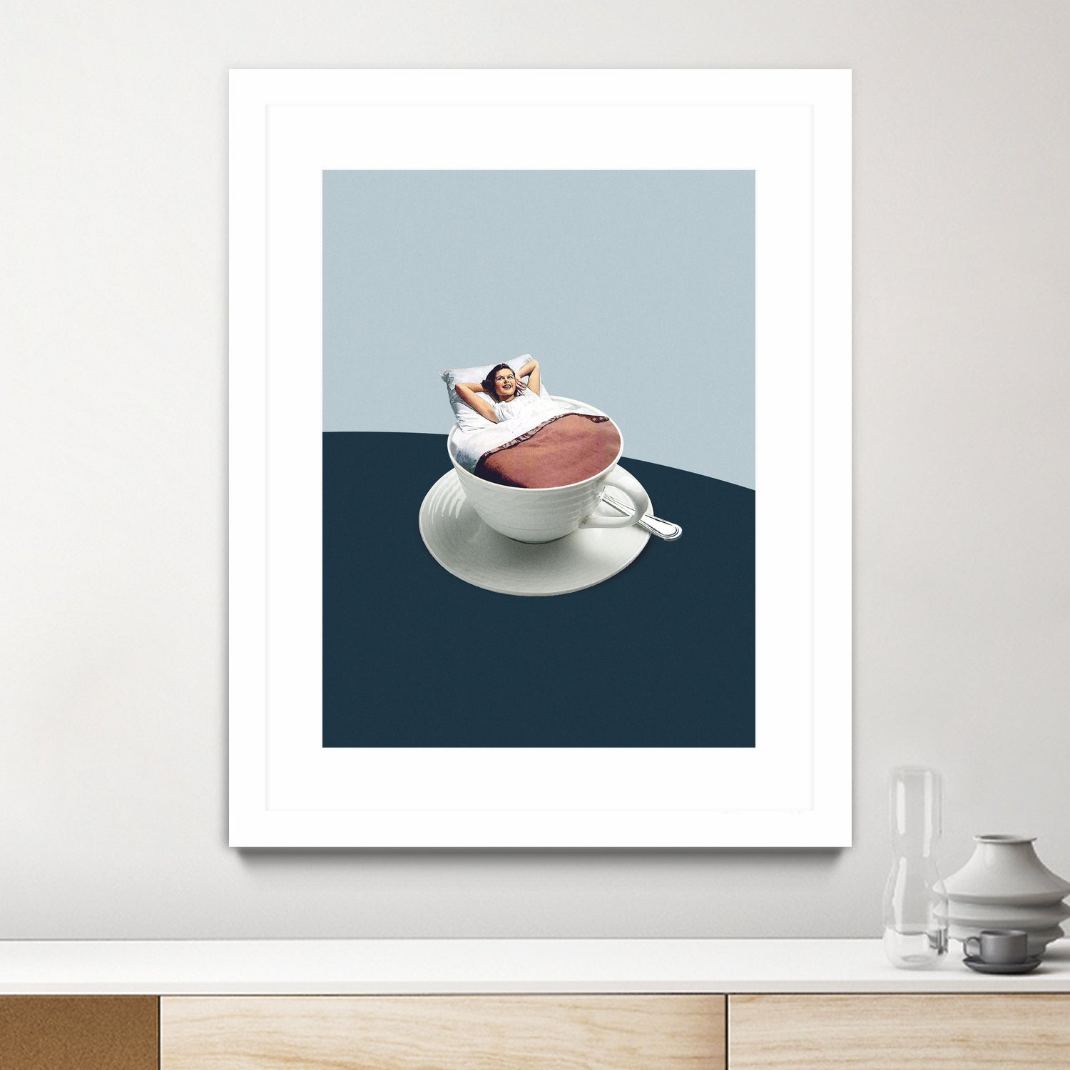 Morning rituals by Maarten on GIANT ART - illustration bed