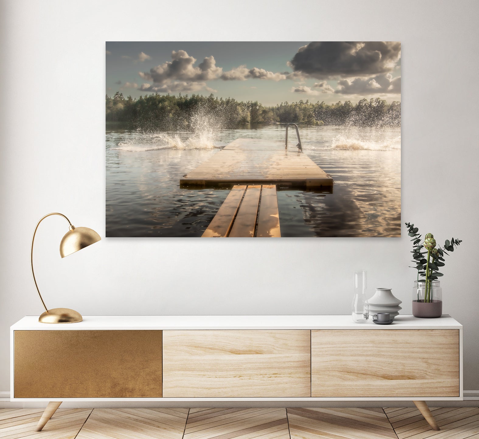 The diving board by Stephanie Kleimann on GIANT ART - landscape cloud