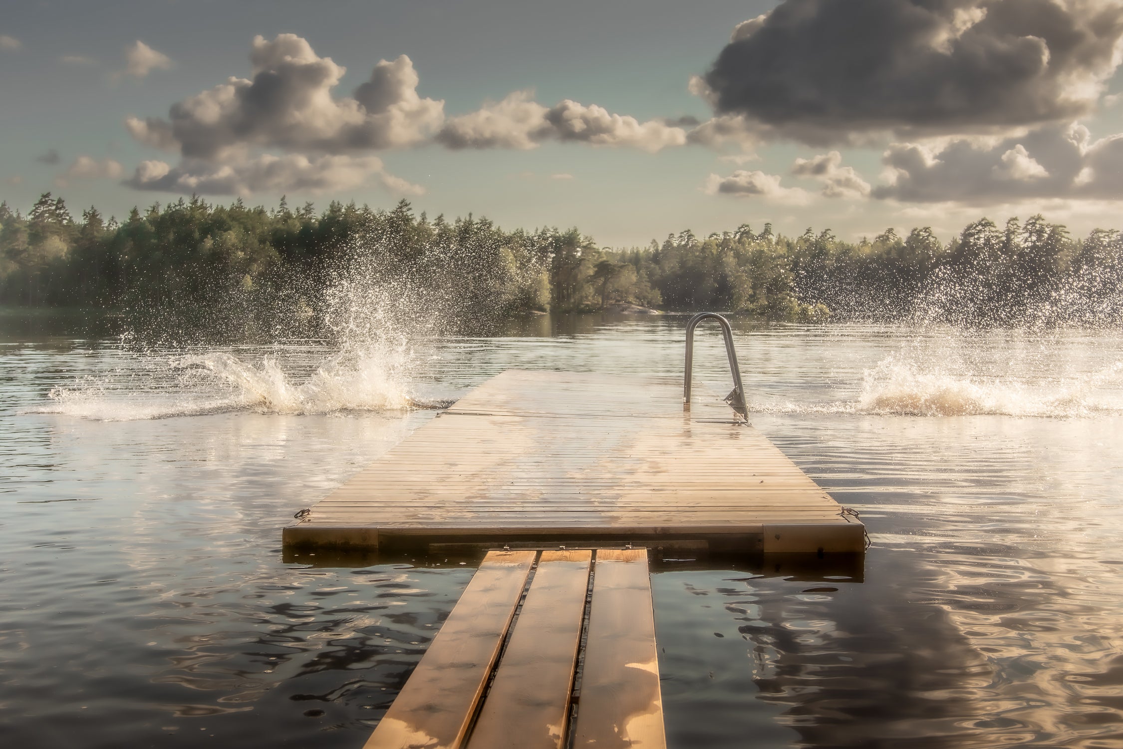 The diving board by Stephanie Kleimann on GIANT ART - landscape cloud
