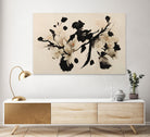 Cherry Blossom Branch by Treechild on GIANT ART - black  framed canvas