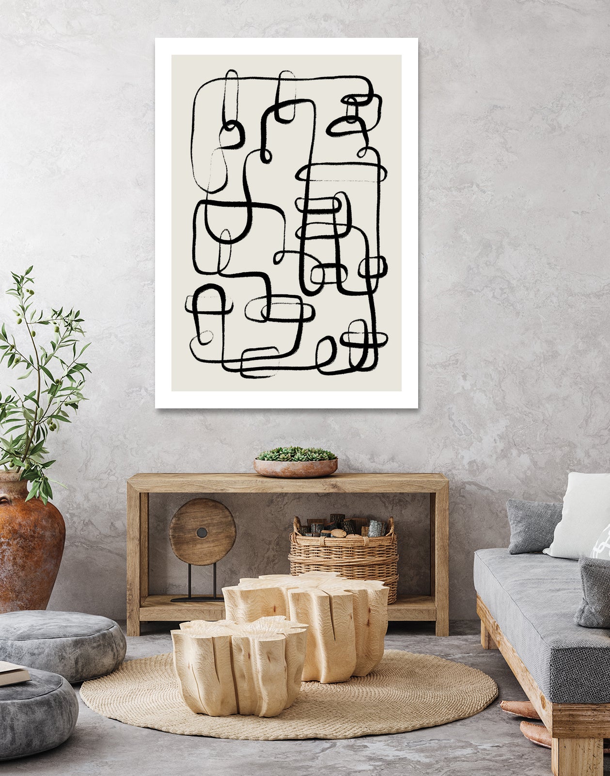 Endless Curves Dance by Treechild on GIANT ART - line art abstract art