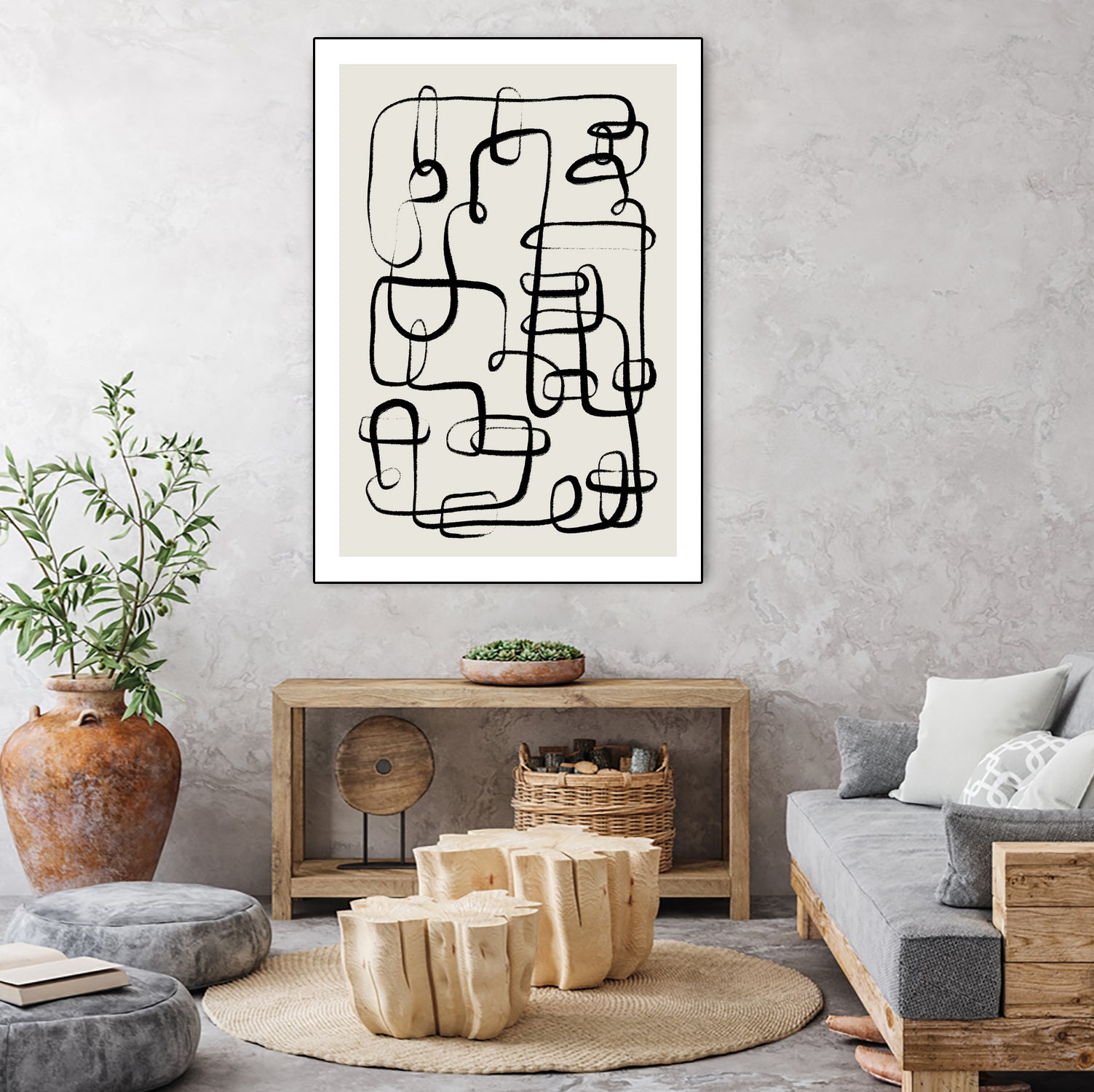 Endless Curves Dance by Treechild on GIANT ART - line art abstract art