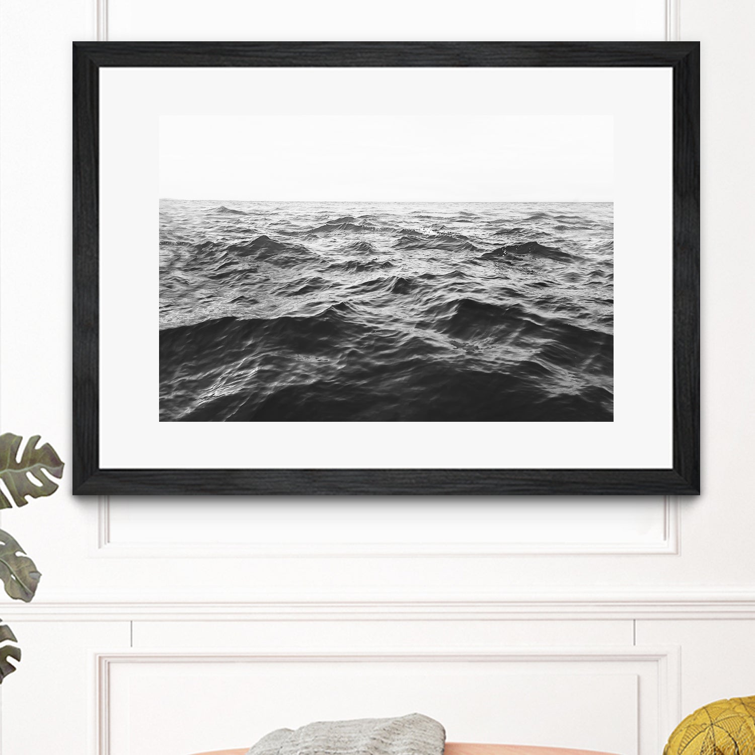 Wavy Horizon BW by Kathrin Pienaar on GIANT ART - landscape sea