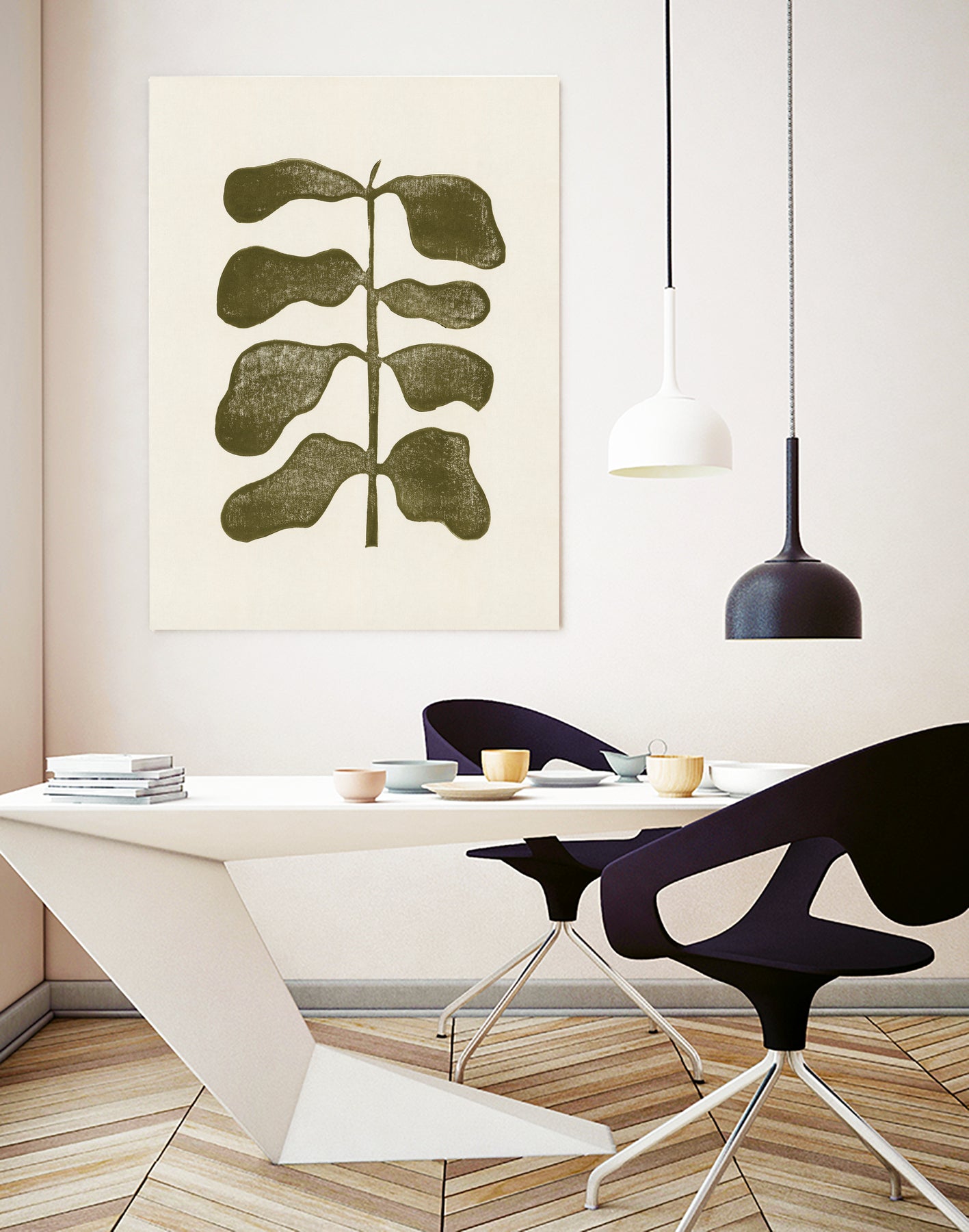 Linocut Plant by Alisa Galitsyna on GIANT ART - 7143 illustration