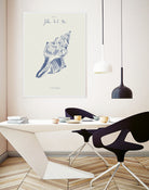 Filles de la mer n.2 - La conchiglia by Giulia Mora on GIANT ART - blue costal  mora