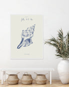 Filles de la mer n.2 - La conchiglia by Giulia Mora on GIANT ART - blue costal  mora
