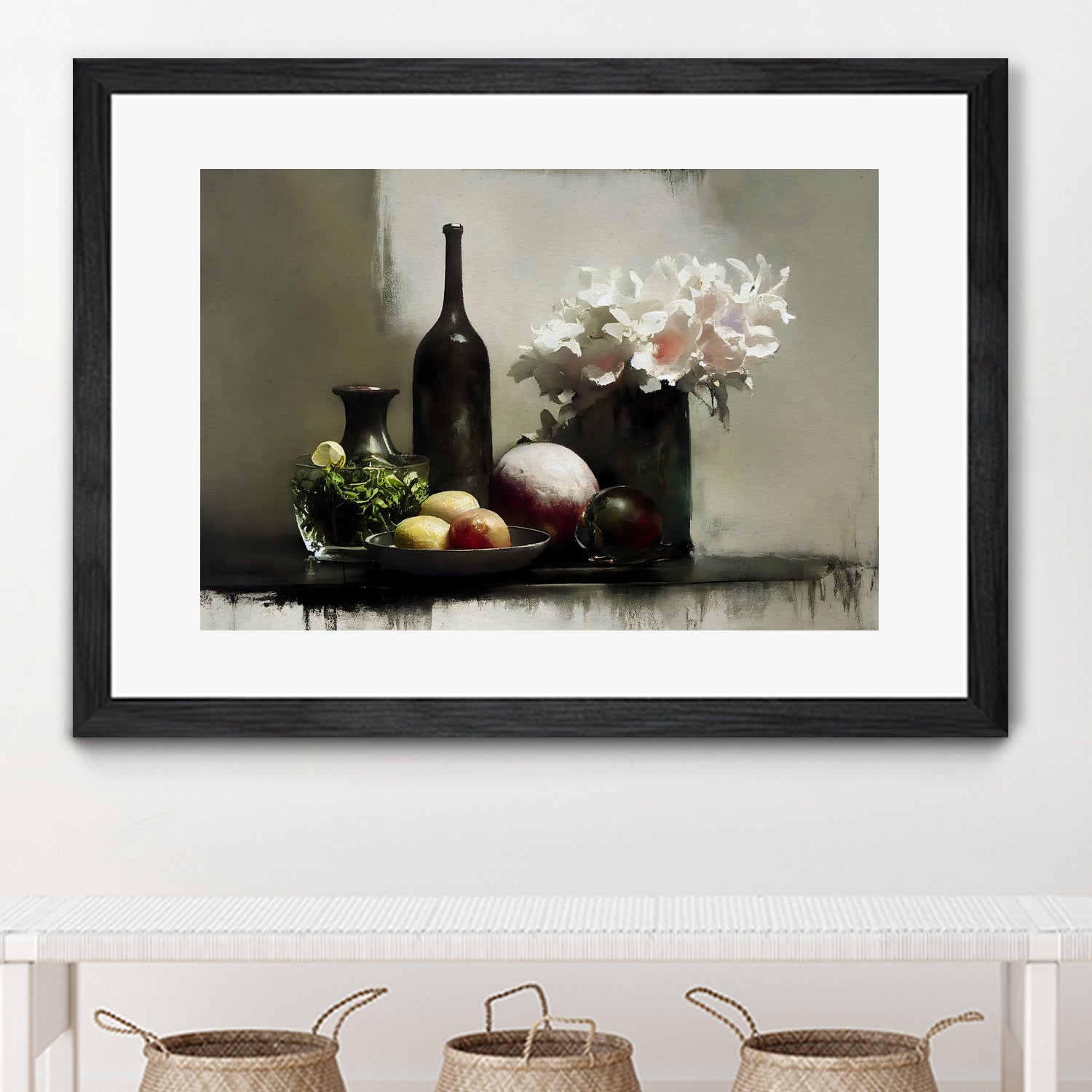 Stilllife With Black Bottle by Treechild on GIANT ART - still life stilllife