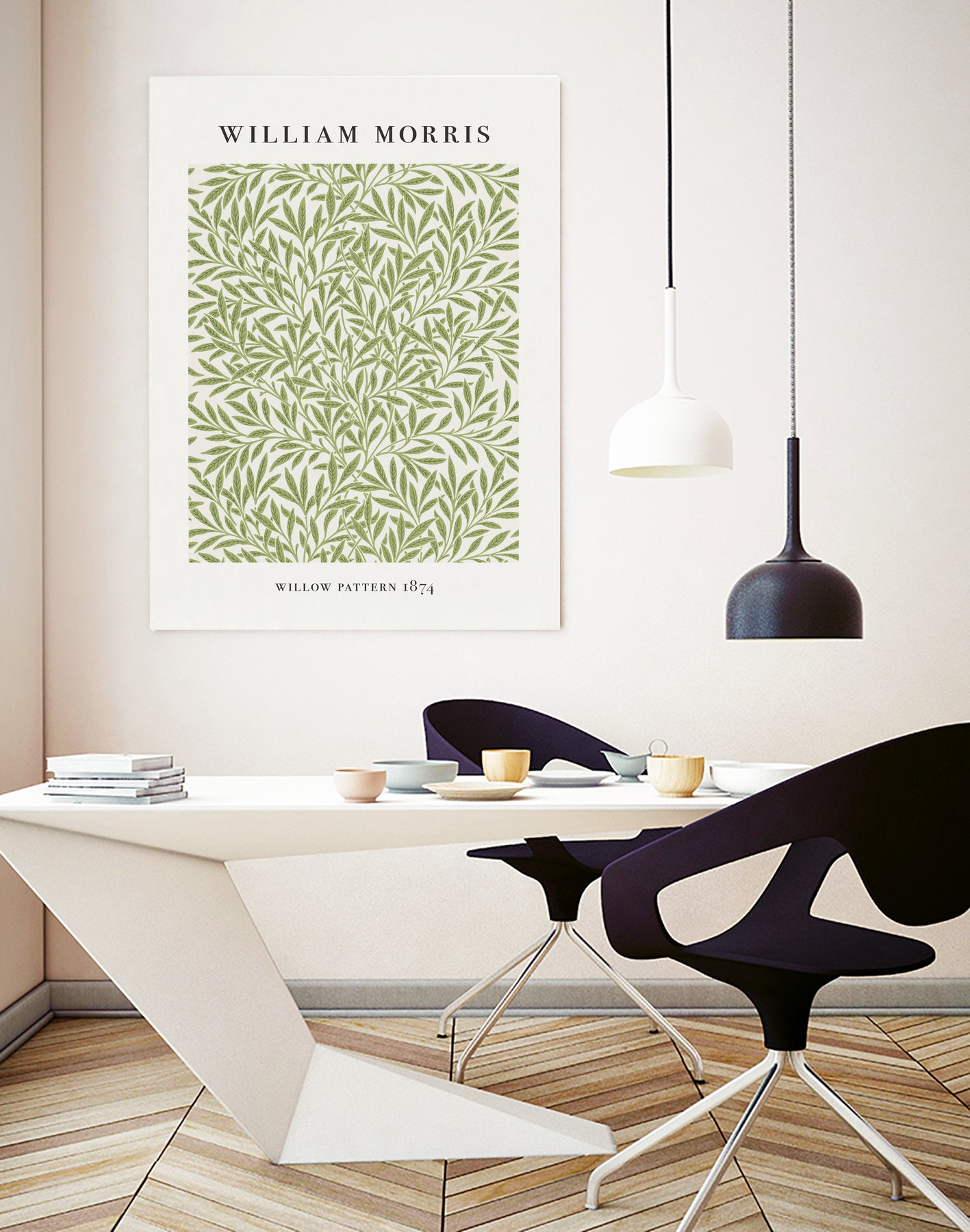 Willow Pattern by William Morris on GIANT ART - typography flowers and plants typography